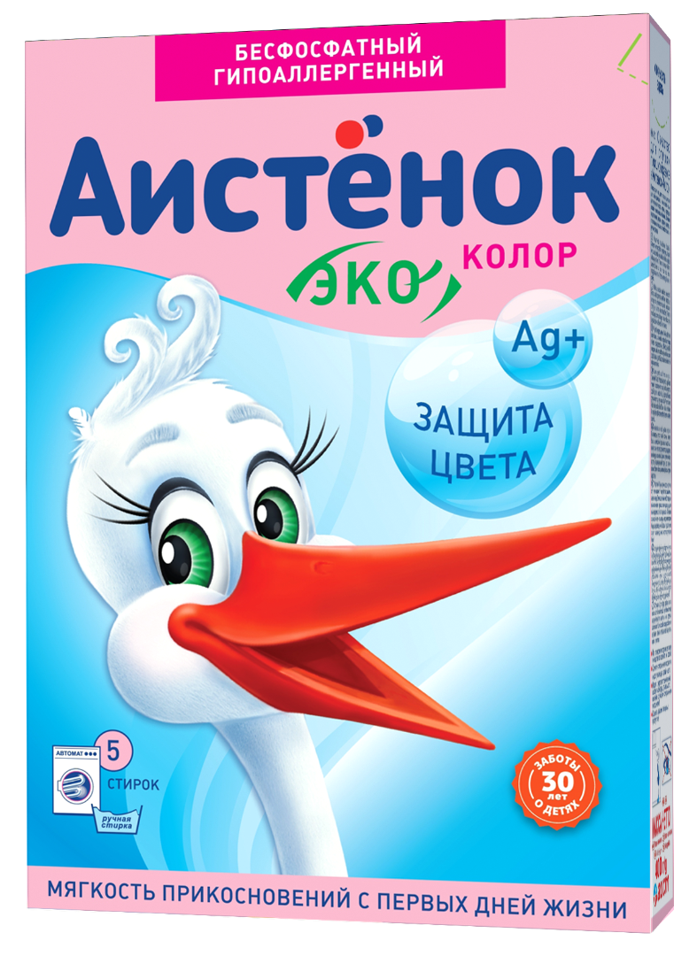 Аистенок стиральный порошок детский колор 400г