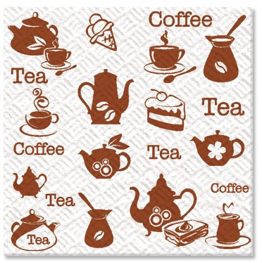 Семья и Комфорт салфетки чай & кофе 100 л 24х24см 48 шт в кор