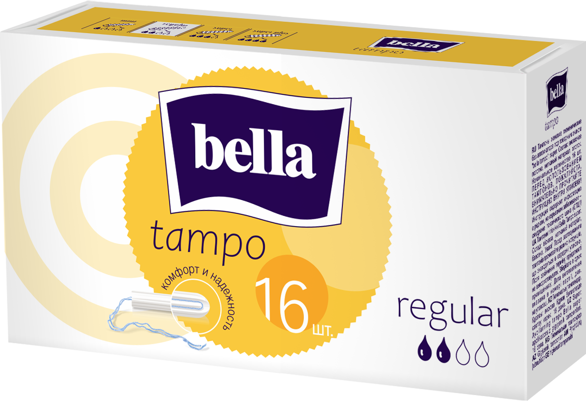 BELLA Тампоны женские гигиен. без апплик. comfort  марки 'tampo bella' Regular по 16шт
