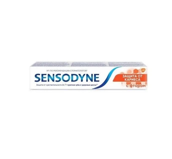 Sensodyne зубная паста защита от кариеса с фтором 50 мл
