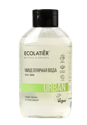 Ecolatier мицеллярная вода для снятия макияжа чай матча бамбук 400 мл