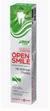 ВЕСНА Профилактическая зубная паста 'OPEN SMILE' лечебные травы, 100 г.