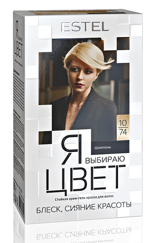 Крем-гель краска для волос ESTEL Я ВЫБИРАЮ ЦВЕТ 10/74 шампань