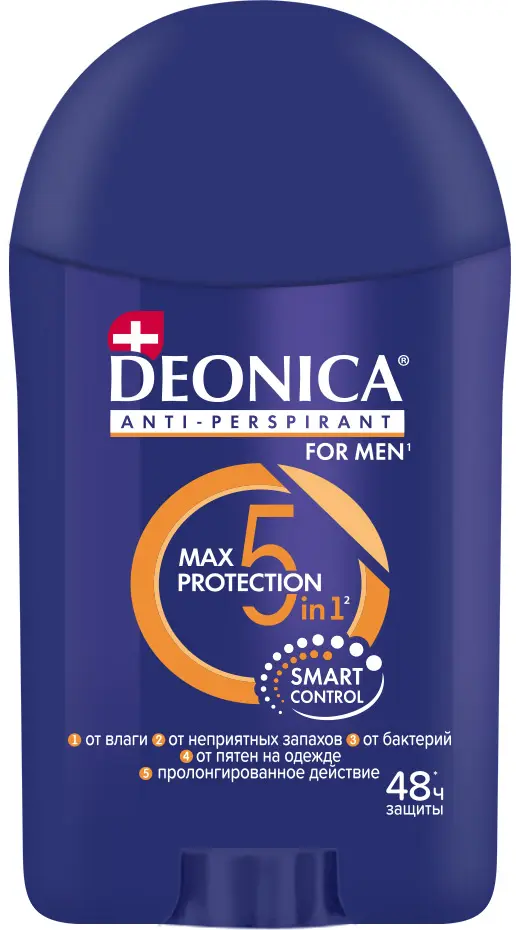 Deonica for men антиперспирант стик 5 40 мл