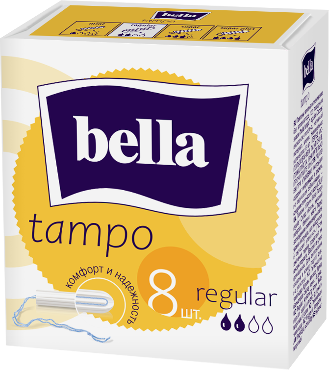 BELLA Тампоны женские гигиен. без аппликатора comfort марки ' bella' по 8 шт