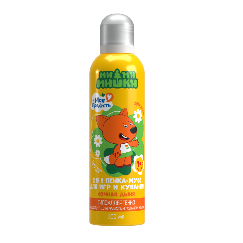 Моя прелесть цветная пенка мусс оранжевая ми ми мишки 200 мл
