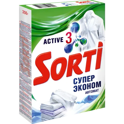 Sorti автомат супер эконом стиральный порошок 350 гр