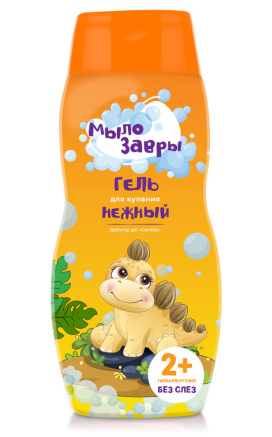 КЛ Мылозавры детский гель для купания нежный 300 мл