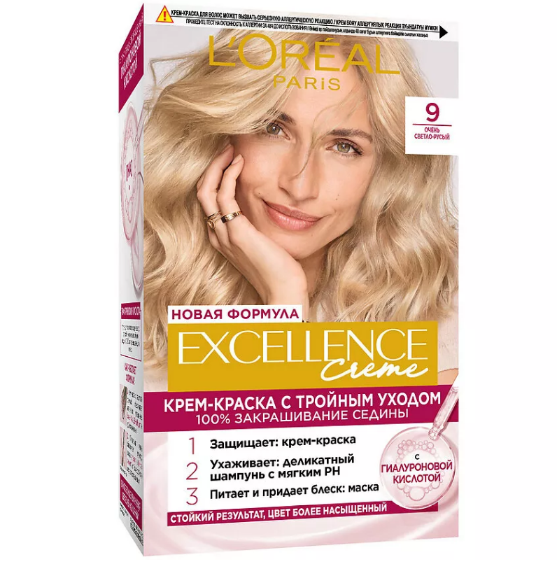 L'oreal Excellence 9 очень светло русый