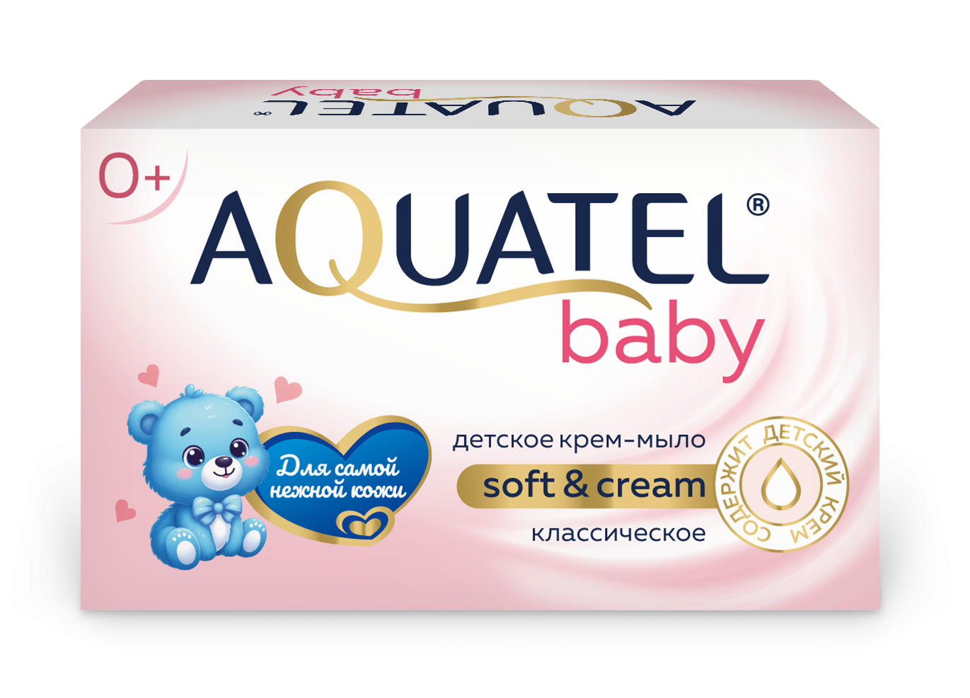 Aquatel baby крем мыло твердое классическое 90 г