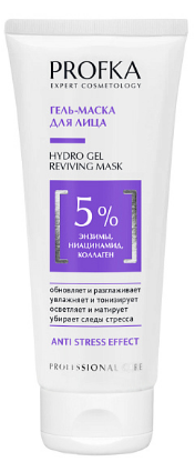 PROFKA гель маска для лица hydro gel reviving mask с энзимами ниацинамидом и коллагеном 175 мл