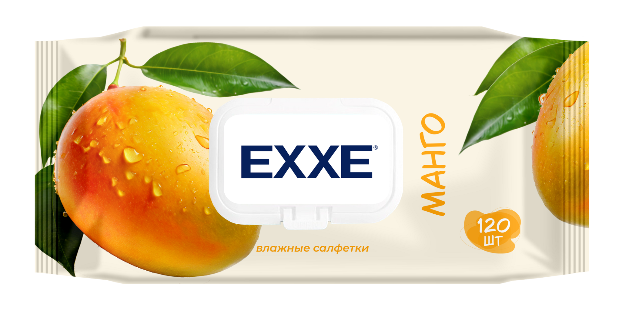 Exxe влажные салфетки манго 120 шт