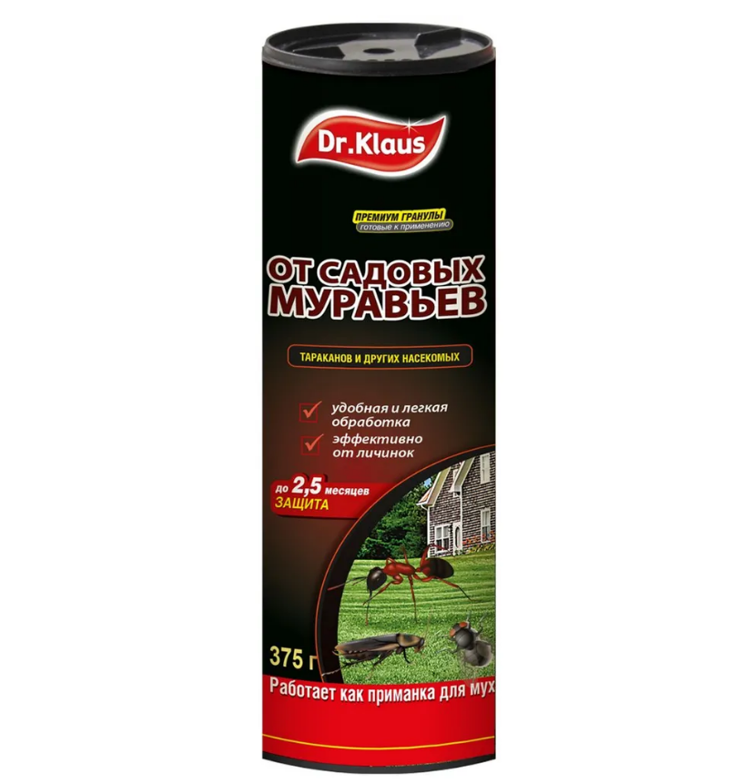 Dr.Klaus гранулы от муравьев и других насекомых банка 375 г