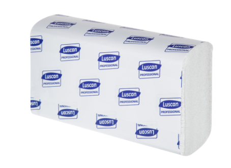 Luscan professional полотенца бумажные д/дисп. 1-сл.190л 21пач/упак (1 ед = 1 упак)