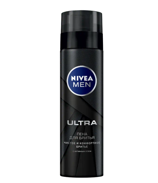 Nivea Men пена для бритья ultra с активным углём 200 мл