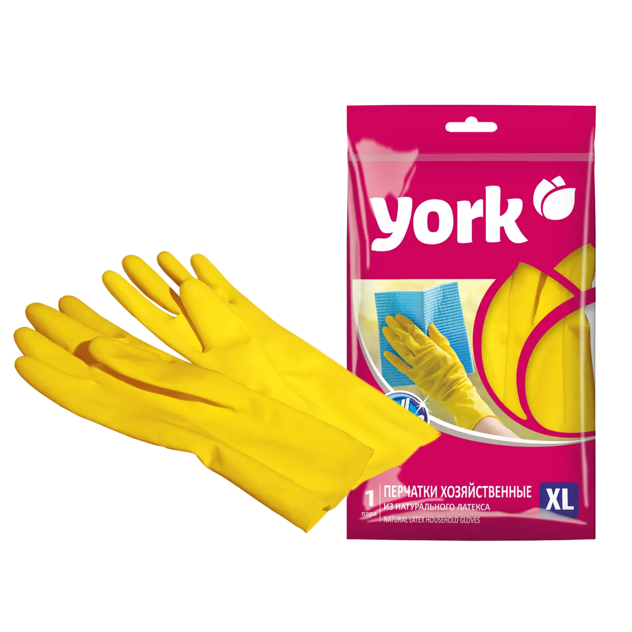 York перчатки резиновые xl