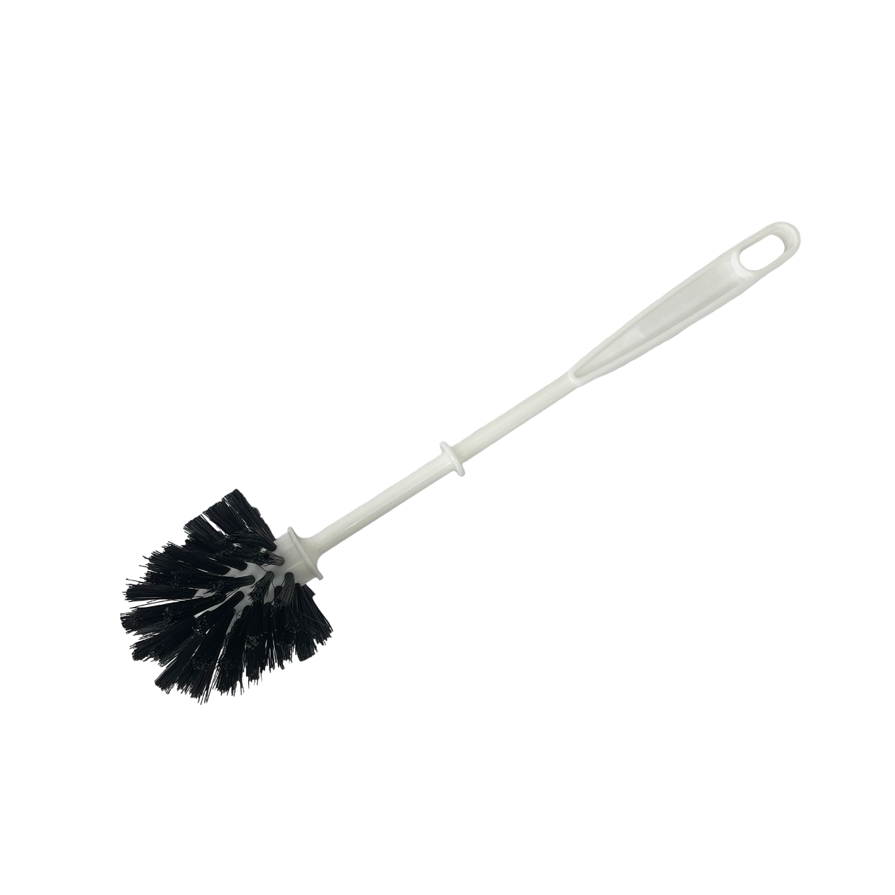 Azur ершик для туалета с черн щетиной без подставки белый