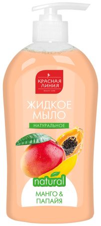 Красная Линия мыло натуральное манго и папайя 500 г