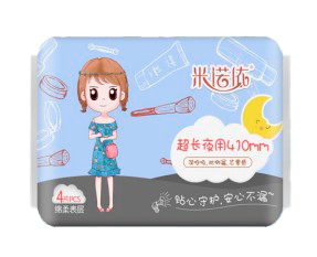 MINUOYI Прокладки гигиенические ночные 410mm 4 шт