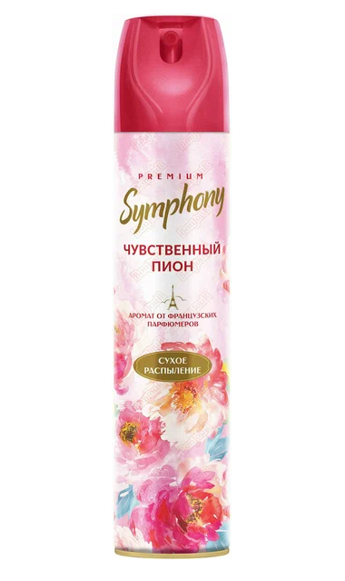 Symphony Premium освежитель воздуха Чувственный пион 300см3