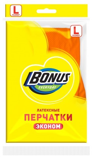 Bonus Перчатки латекcные эконом L