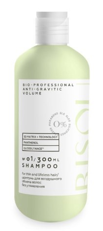 Bisou шампунь Anti-gravitic Volume для придания объема волосам 300мл