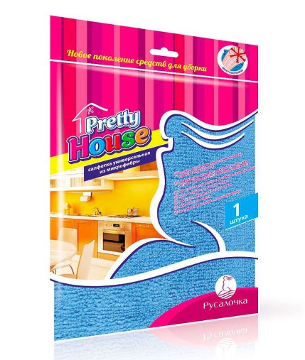 Русалочка тряпка для пола из микрофибры L 80*100 см