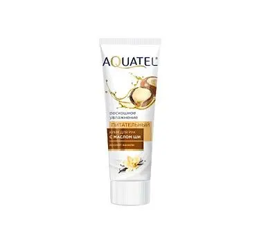 AQUATEL крем для рук с маслом ши питательный туба 75 мл