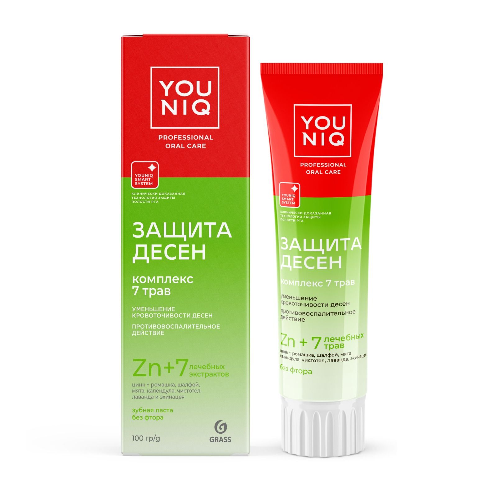 GraSS Youniq зубная паста защита десен 100 гр
