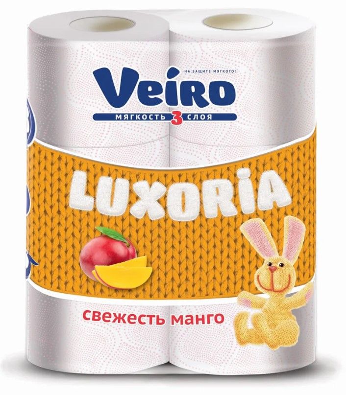 Veiro туалетная бумага luxoria aroma 3 х слойная 6 шт