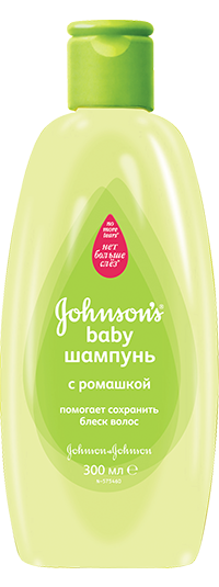Детский шампунь JOHNSONS BABY для волос с ромашкой 300 мл