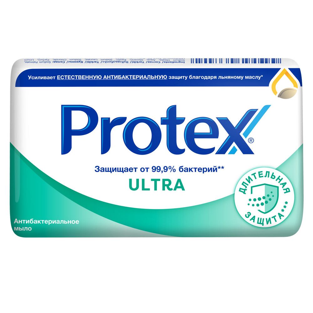 Protex ultra антибактериальное с льняным маслом 90 гр