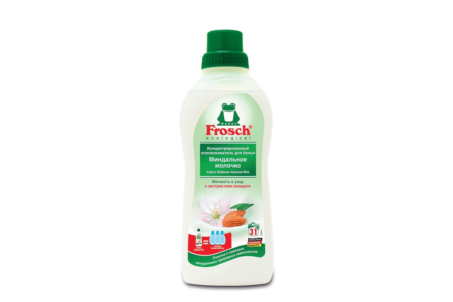 Frosch конц.ополаскиватель для белья (миндальное молочко), 0,75л