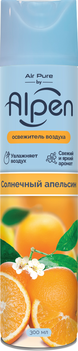 Alpen освежитель воздуха солнечный апельсин 300 мл