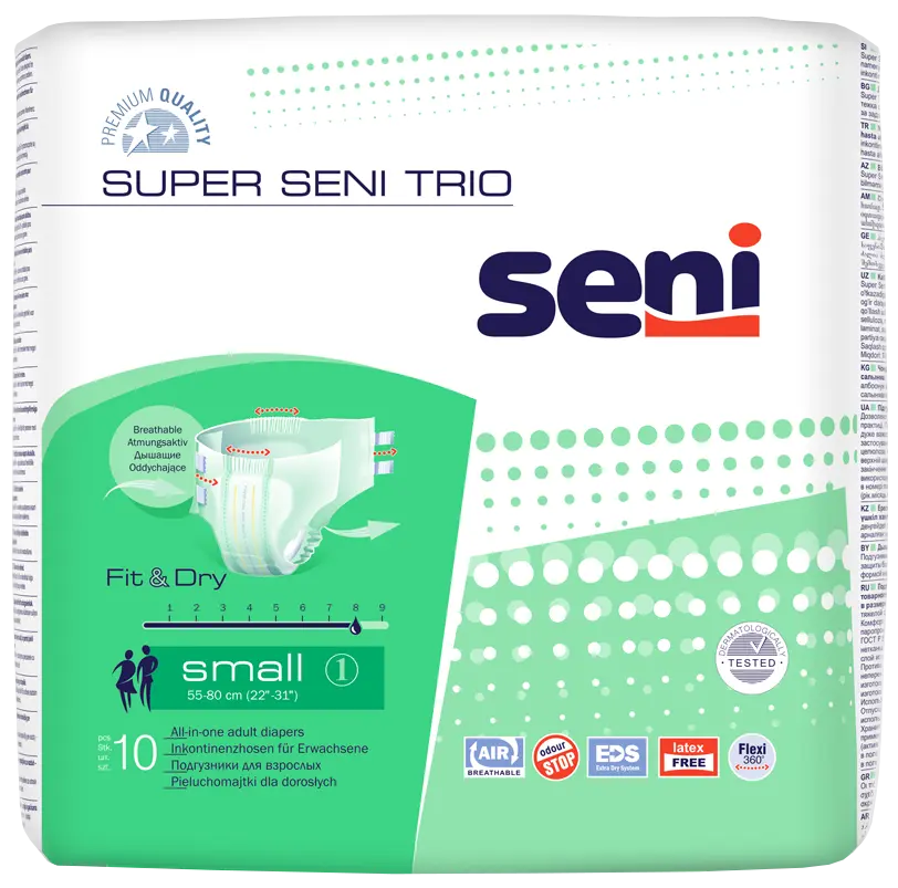 Подгузники BELLA SUPER SENI TRIO по 10 шт