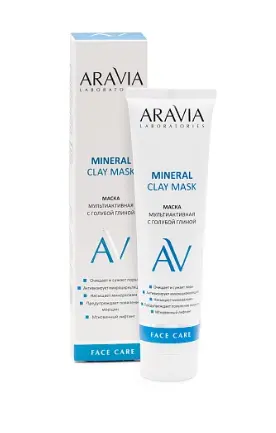 Aravia Laboratories Маска мультиактивная с голубой глиной 100 мл