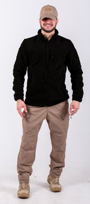 Black Rams Мужская Флисовая куртка О 1006 Черный XXL