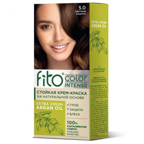 Fito color краска для волос тон 5.0 светлый каштан