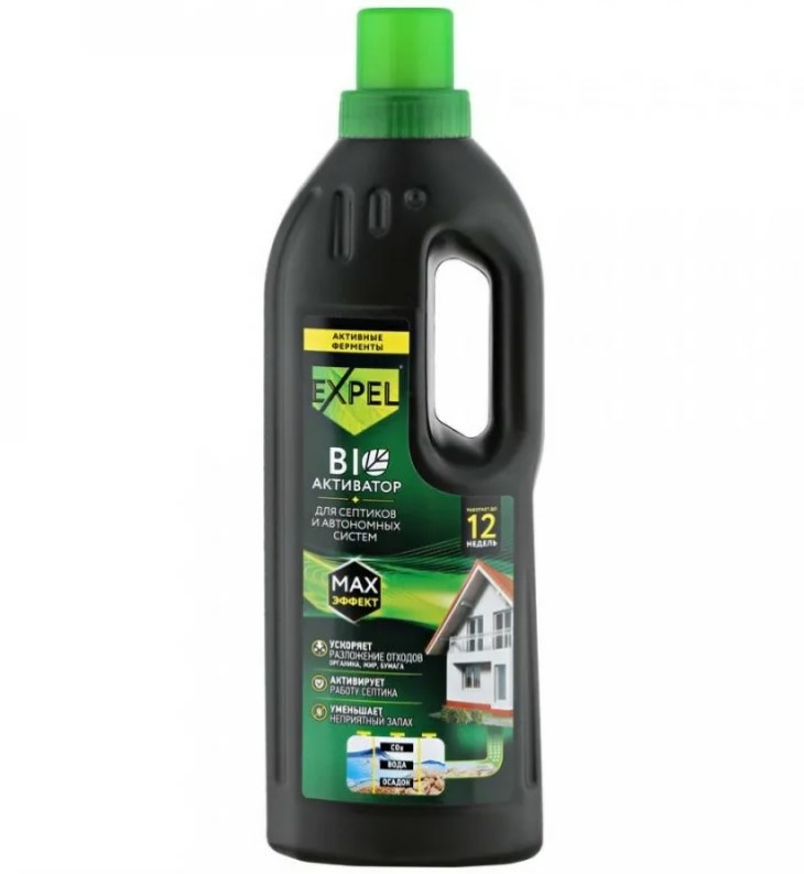 Expel жидкий биоактиватор для септиков и автономных систем 750мл