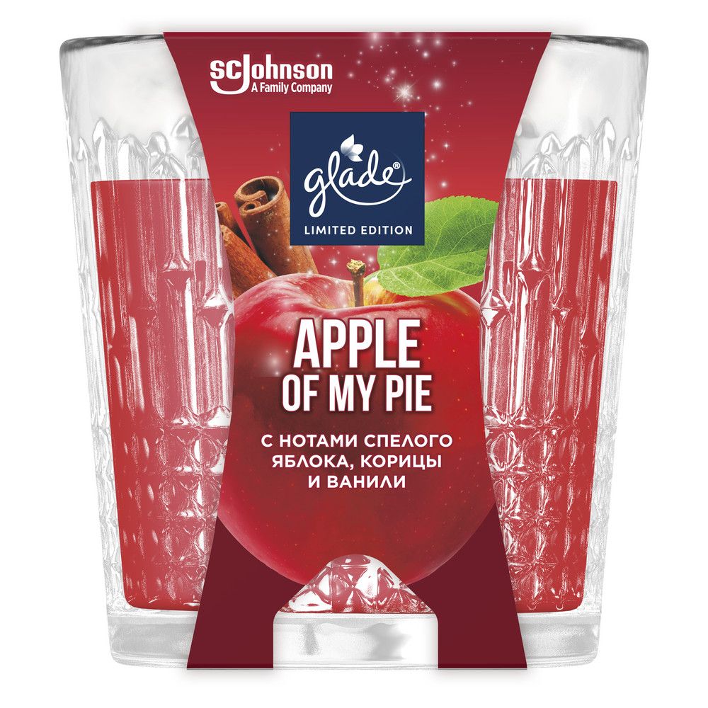 Glade ароматизированная свеча lto apple of my pie 130 г