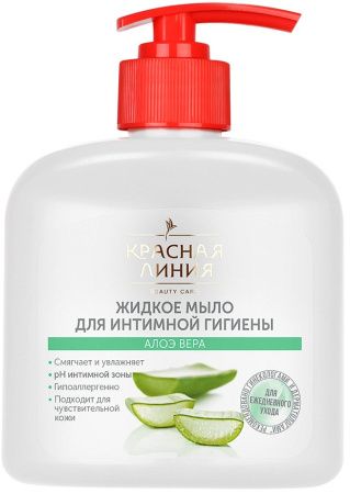 Красная линия жидкое мыло для интимной гигиены алоэ вера 250 мл