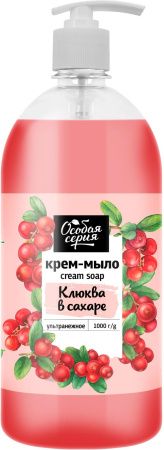 Особая серия крем мыло клюква в сахаре 1000 мл