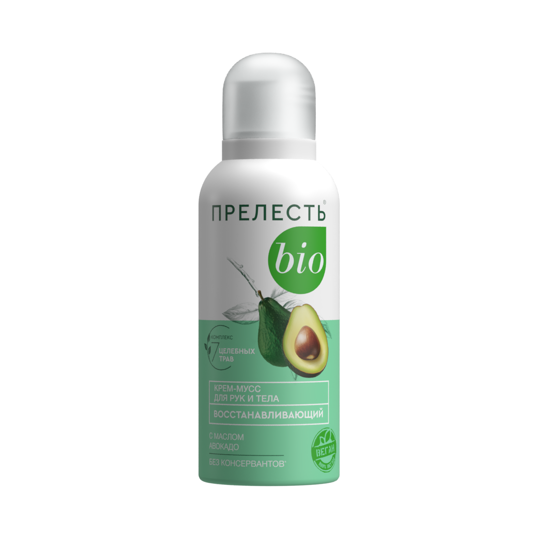 Прелесть Bio крем мусс для рук и тела восстанавливающий 100 мл