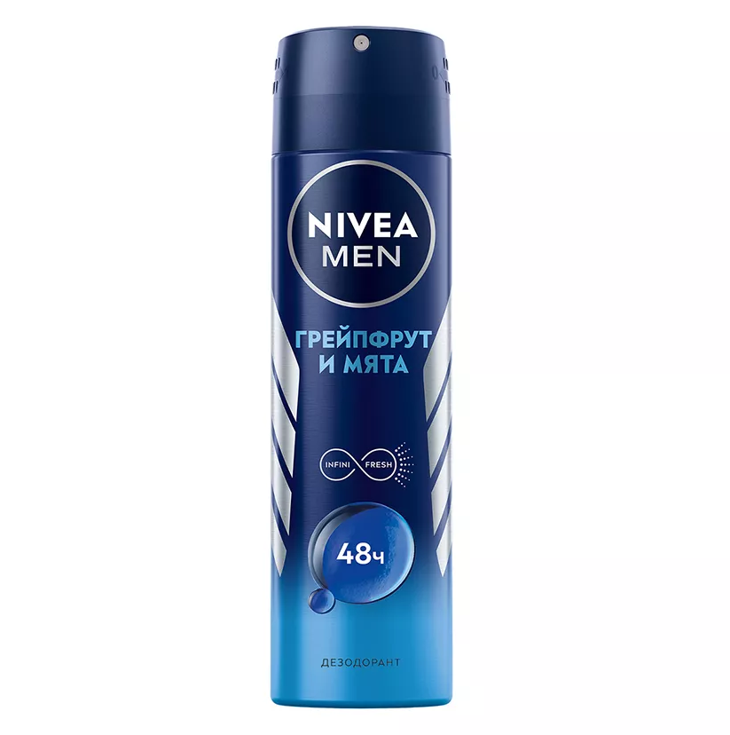 NIVEA део спрей мужской грейпфрут и мята 150 мл