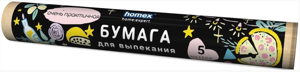 Homex бумага для выпекания Очень практичная 28см*5м