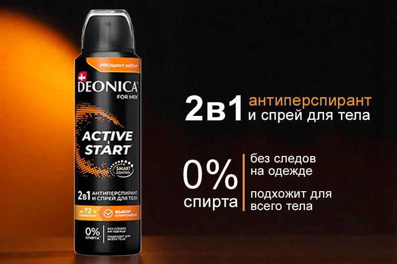 Антиперспирант Deonica for men 