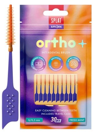 SPLAT SMILEX ORTHO межзубный ершик со вкусом мяты размер S  мягкий 30 шт
