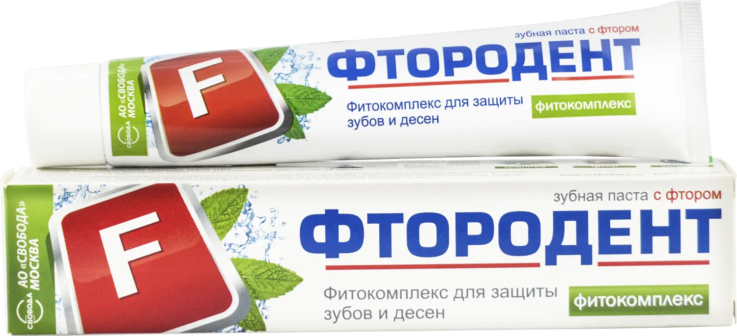 Фтородент зубная паста фитокомплекс 62 г
