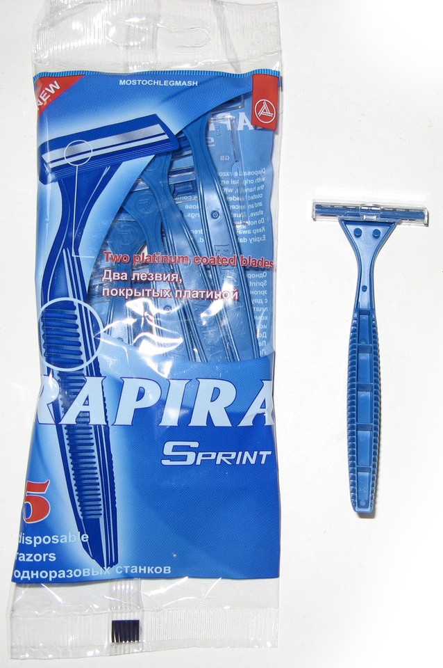 РАПИРА Станок однораз. 2х-лезв. (5 шт)