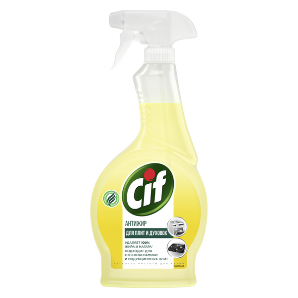 Cif легкость чистоты чистящий спрей антижир для плит и духовок 500 мл